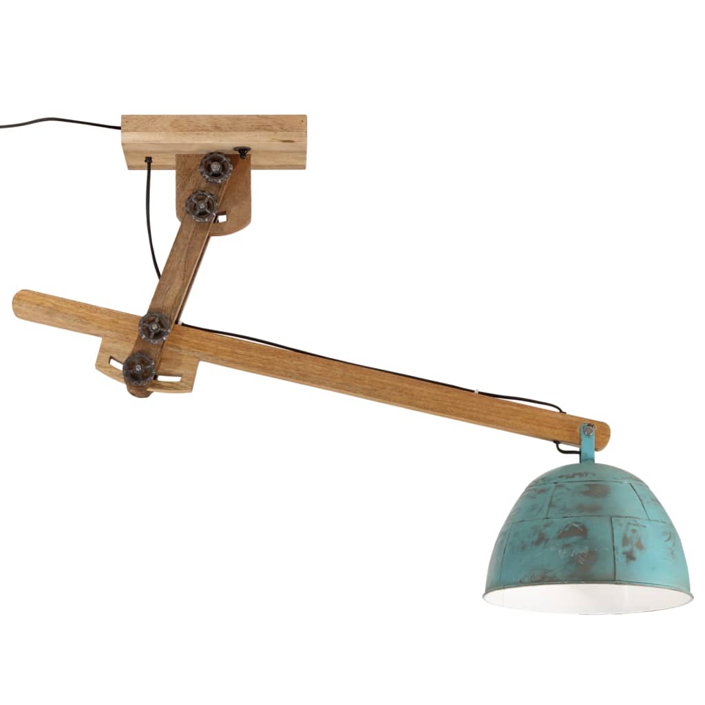 Ceiling lamp 25 W, worn blue, 105x30x65-108 cm, E27