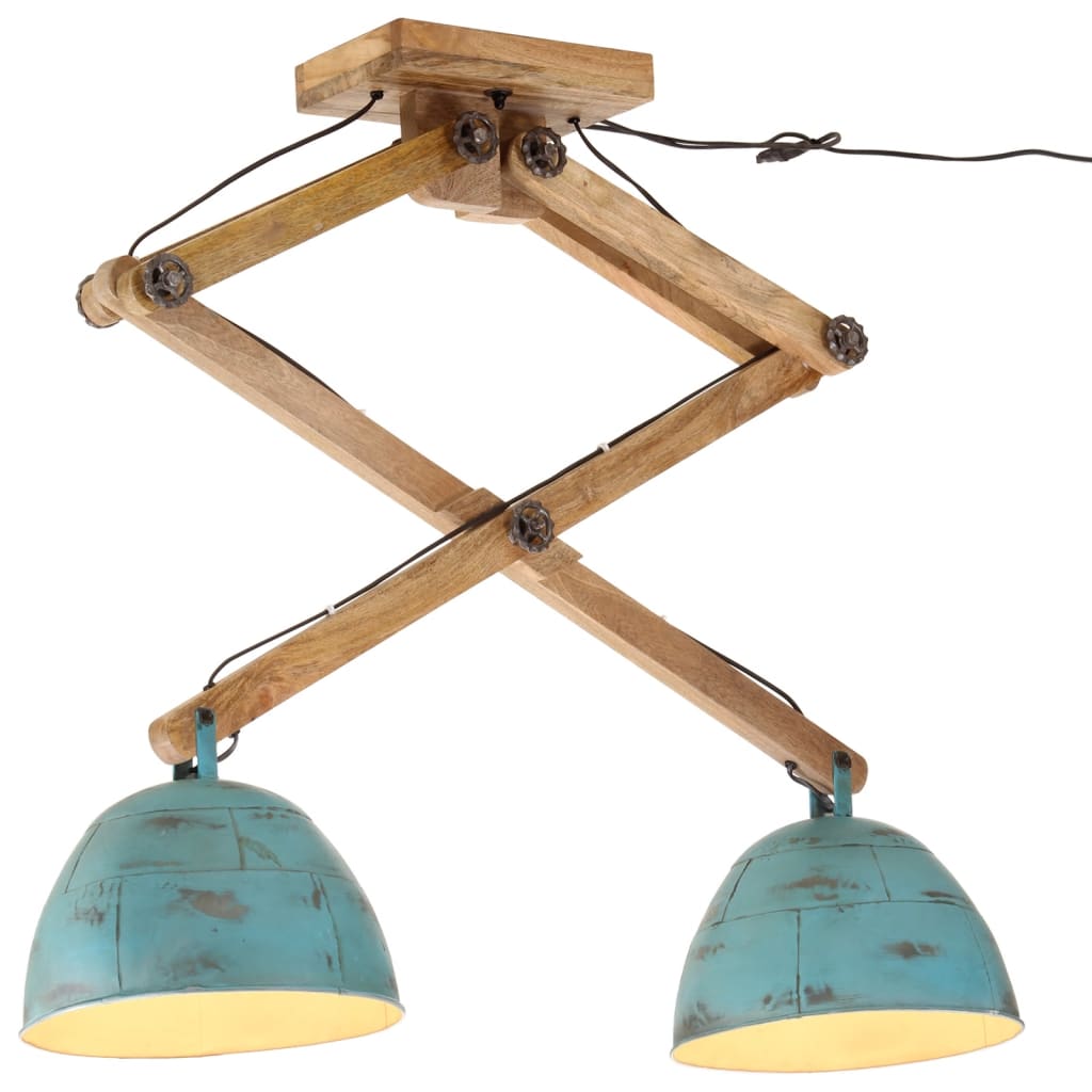 Ceiling lamp 25 W, worn blue, 29x18x85 cm, E27