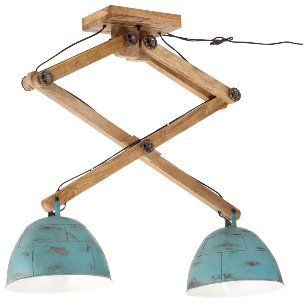 Ceiling lamp 25 W, worn blue, 29x18x85 cm, E27