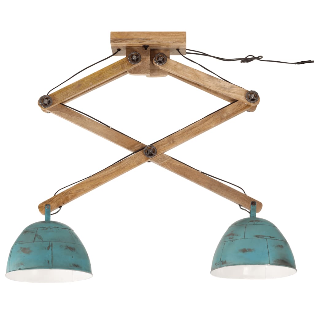 Ceiling lamp 25 W, worn blue, 29x18x85 cm, E27