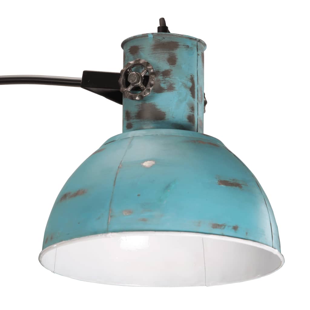 Floor lamp, 25 W, worn blue, 150 cm, E27