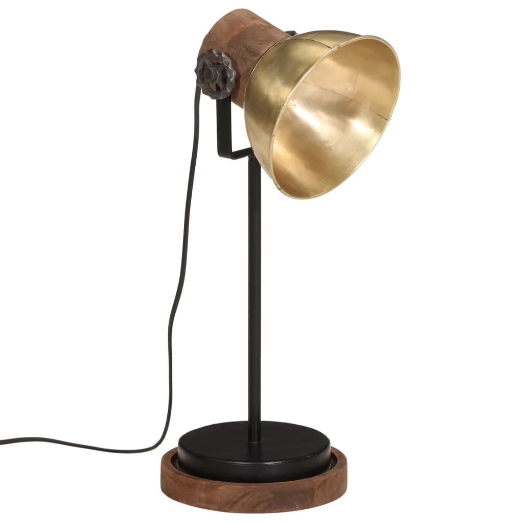 Desk lamp 25 W, antique brass, 17x17x50 cm, E27