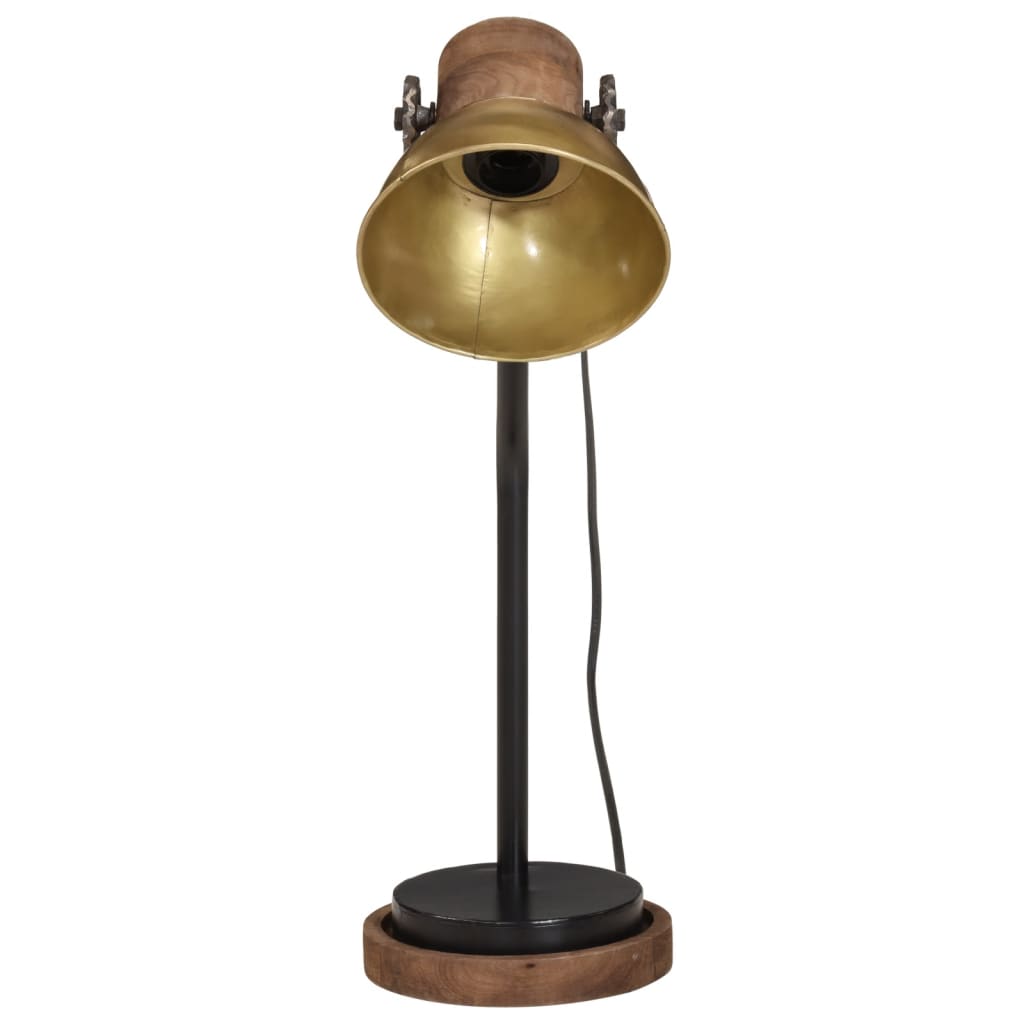 Desk lamp 25 W, antique brass, 18x18x60 cm, E27