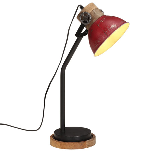 Desk lamp 25 W, worn red, 18x18x60 cm, E27