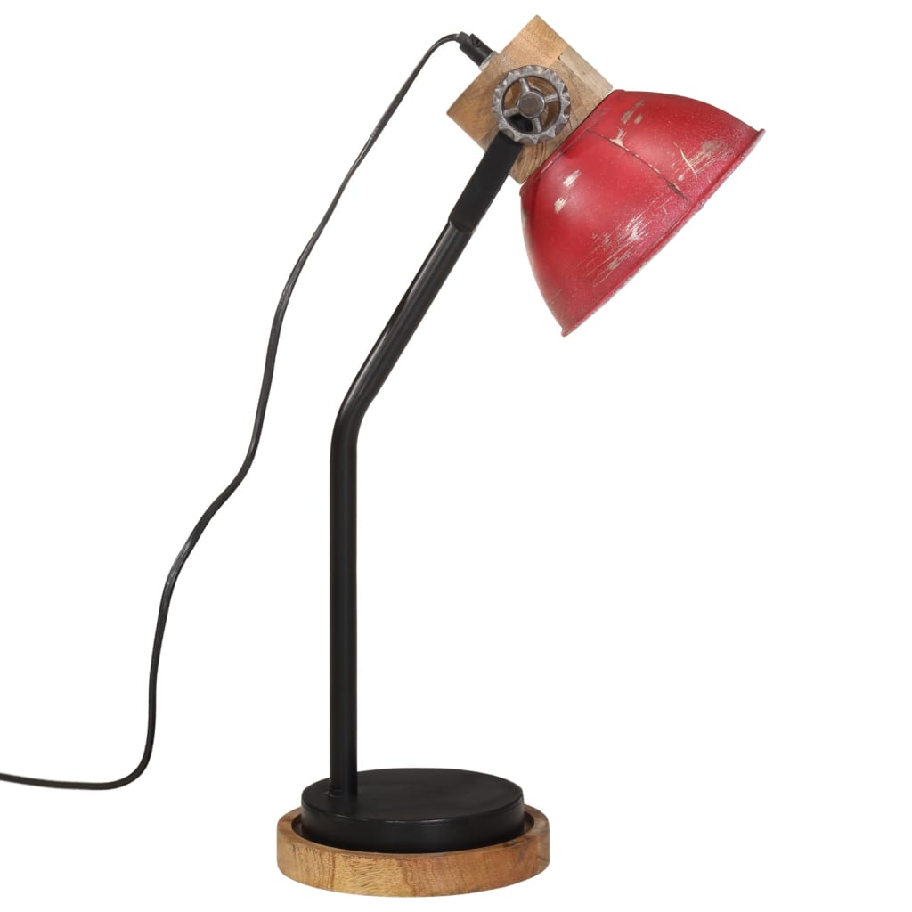 Desk lamp 25 W, worn red, 18x18x60 cm, E27