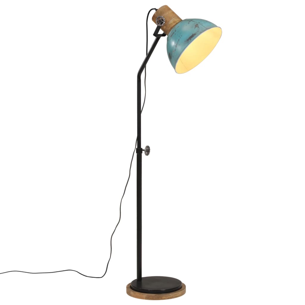 Floor lamp, 25 W, worn blue, 30x30x100-150 cm, E27