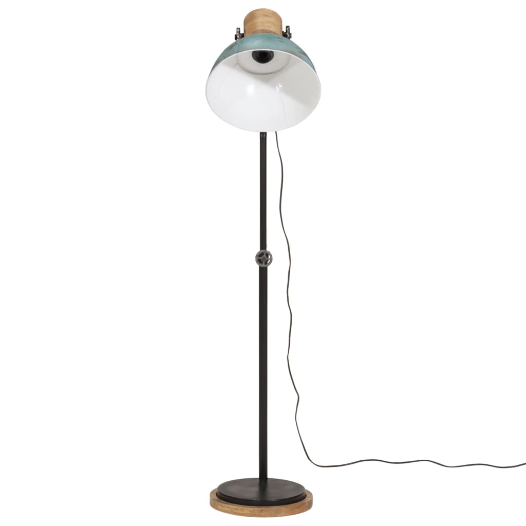 Floor lamp, 25 W, worn blue, 30x30x100-150 cm, E27