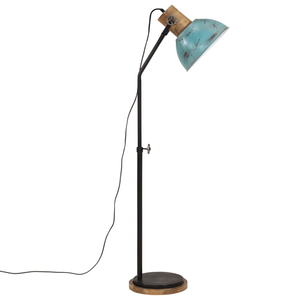 Floor lamp, 25 W, worn blue, 30x30x100-150 cm, E27