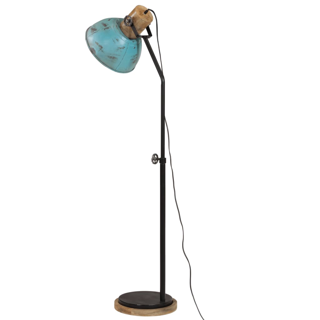 Floor lamp, 25 W, worn blue, 30x30x100-150 cm, E27