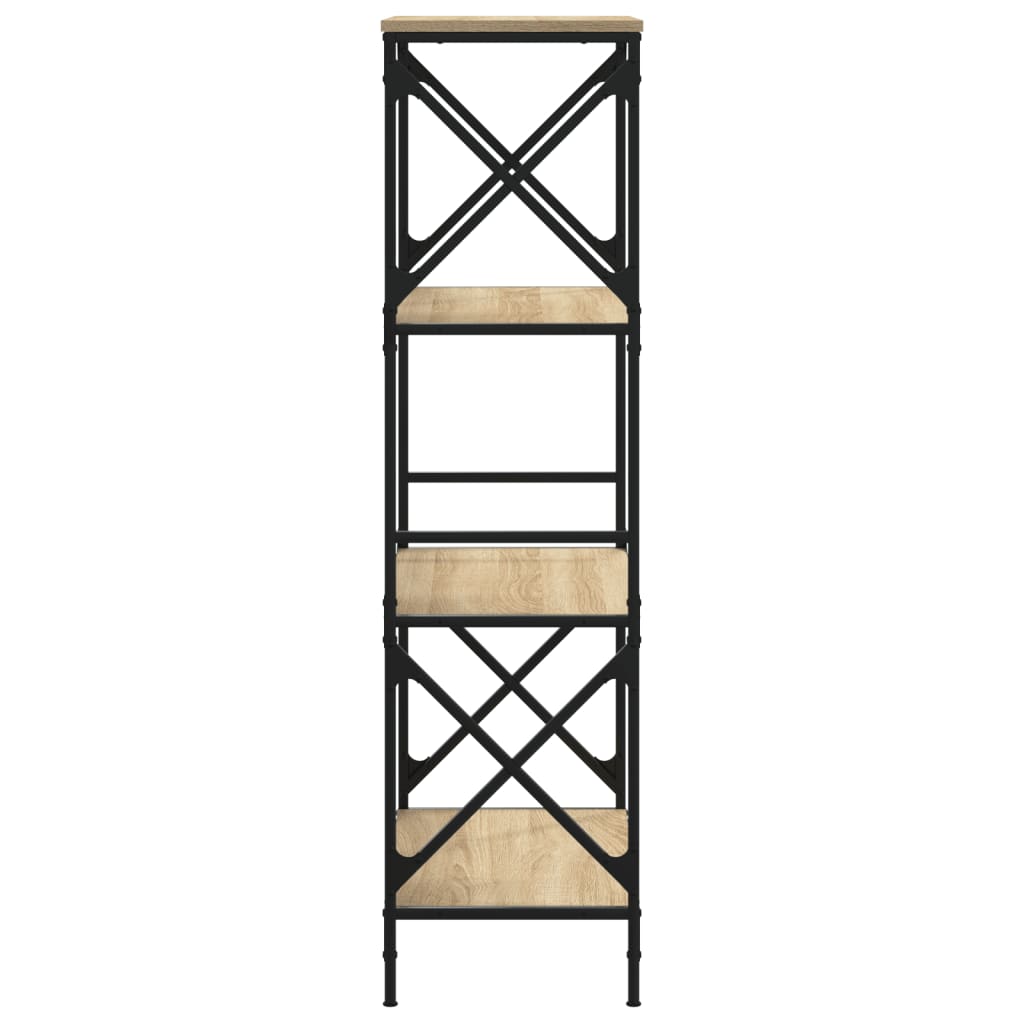 Bibliotecă 4 niveluri stejar sonoma 59x35x132 cm lemn prelucrat