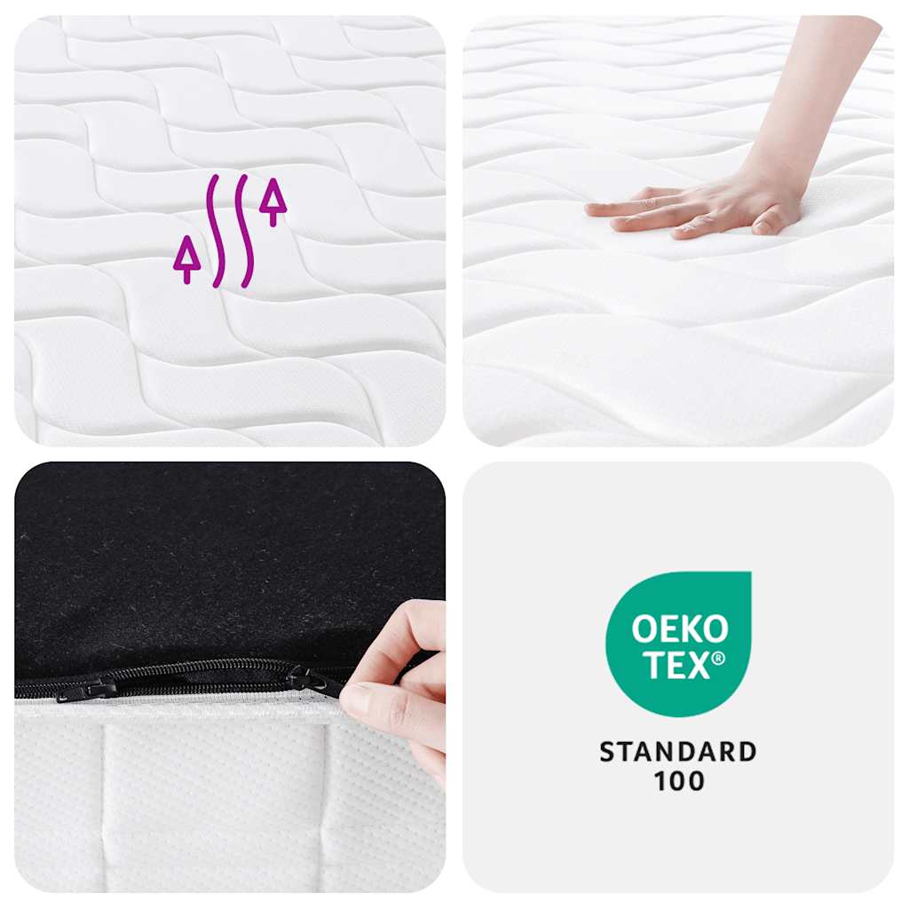 Super King Size pocket spring mattress medium firmness 160x200cm