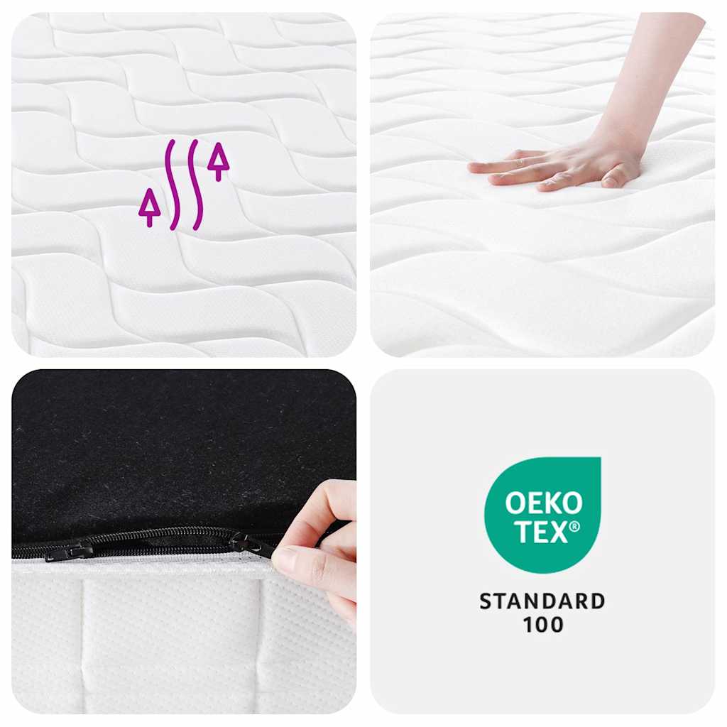 Pocket spring mattress, medium firmness, 180x200 cm