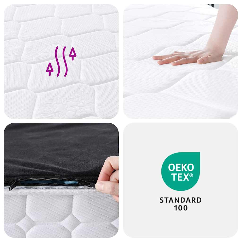 Pocket spring mattress, medium firmness, 180x200 cm