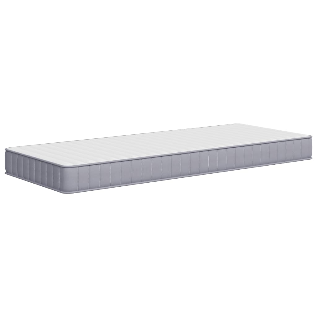 Foam mattress, medium soft firmness, 80x200 cm