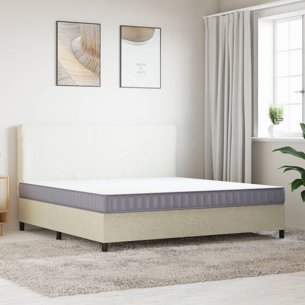 Foam mattress, medium soft firmness, 200x200 cm