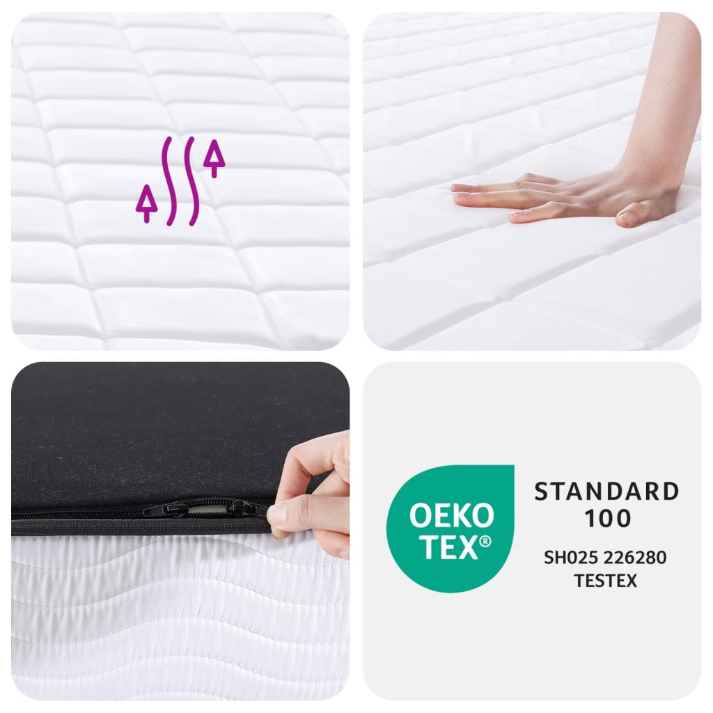 Foam mattress, medium soft firmness, 120x200 cm