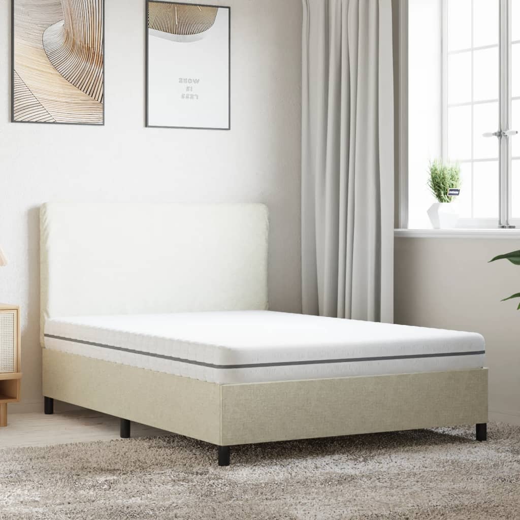 Foam mattress, medium soft firmness, 140x190 cm