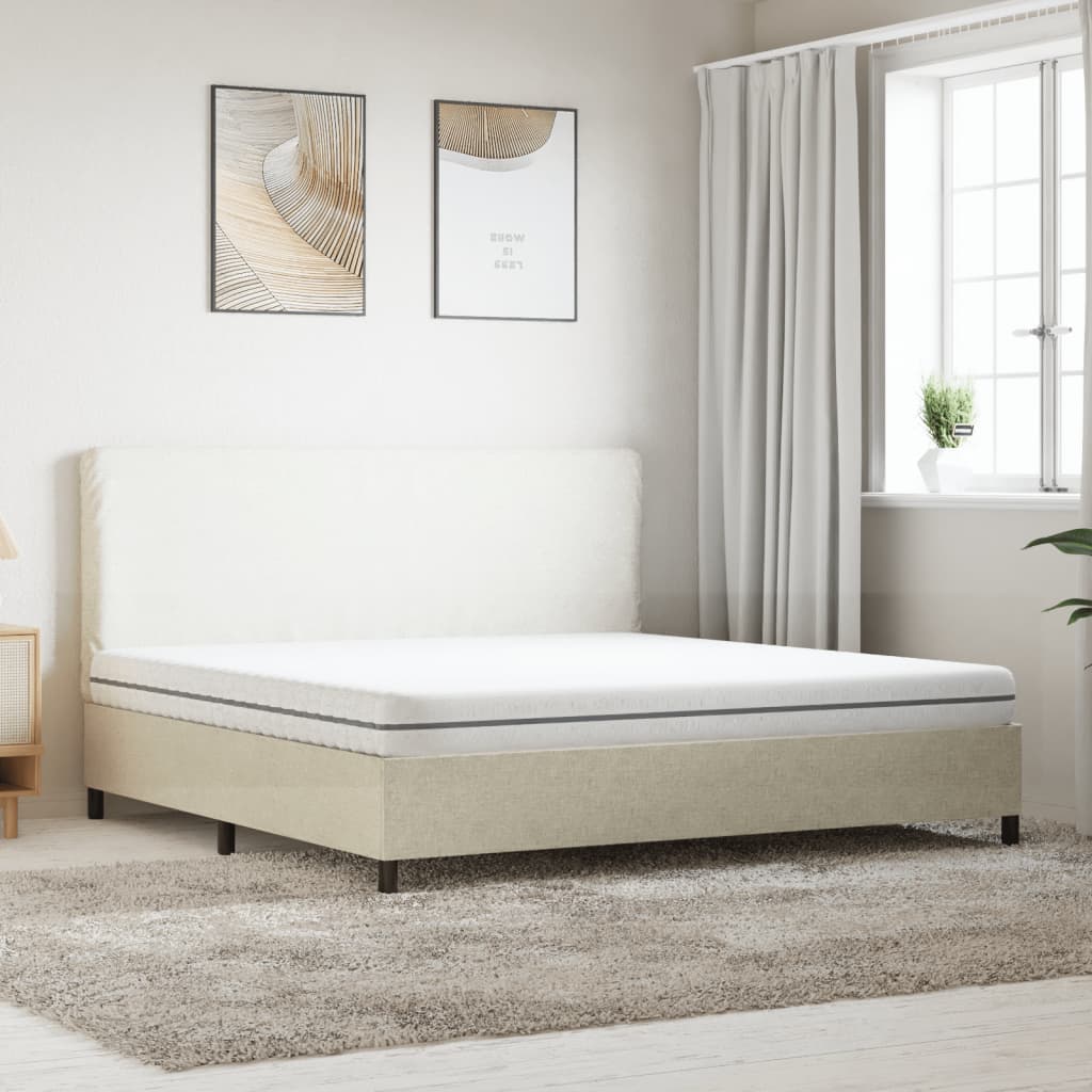 Foam mattress, medium soft firmness, 180x200 cm