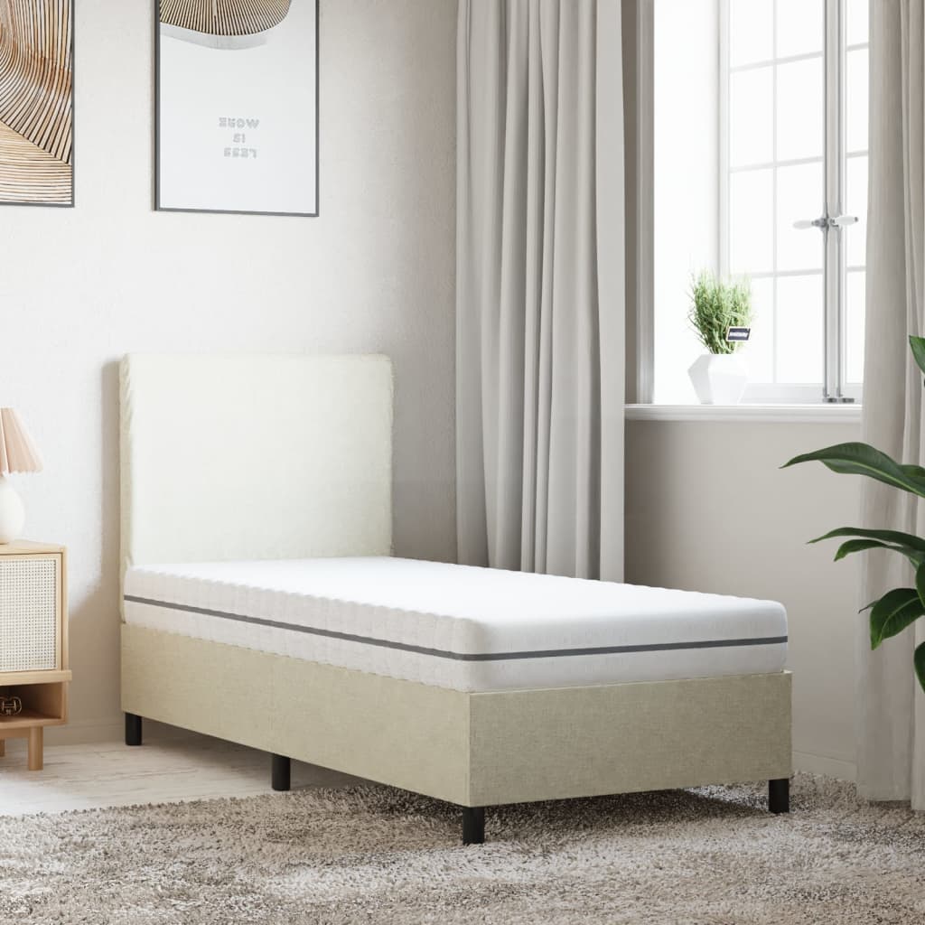 Foam mattress, medium soft firmness, 70x200 cm