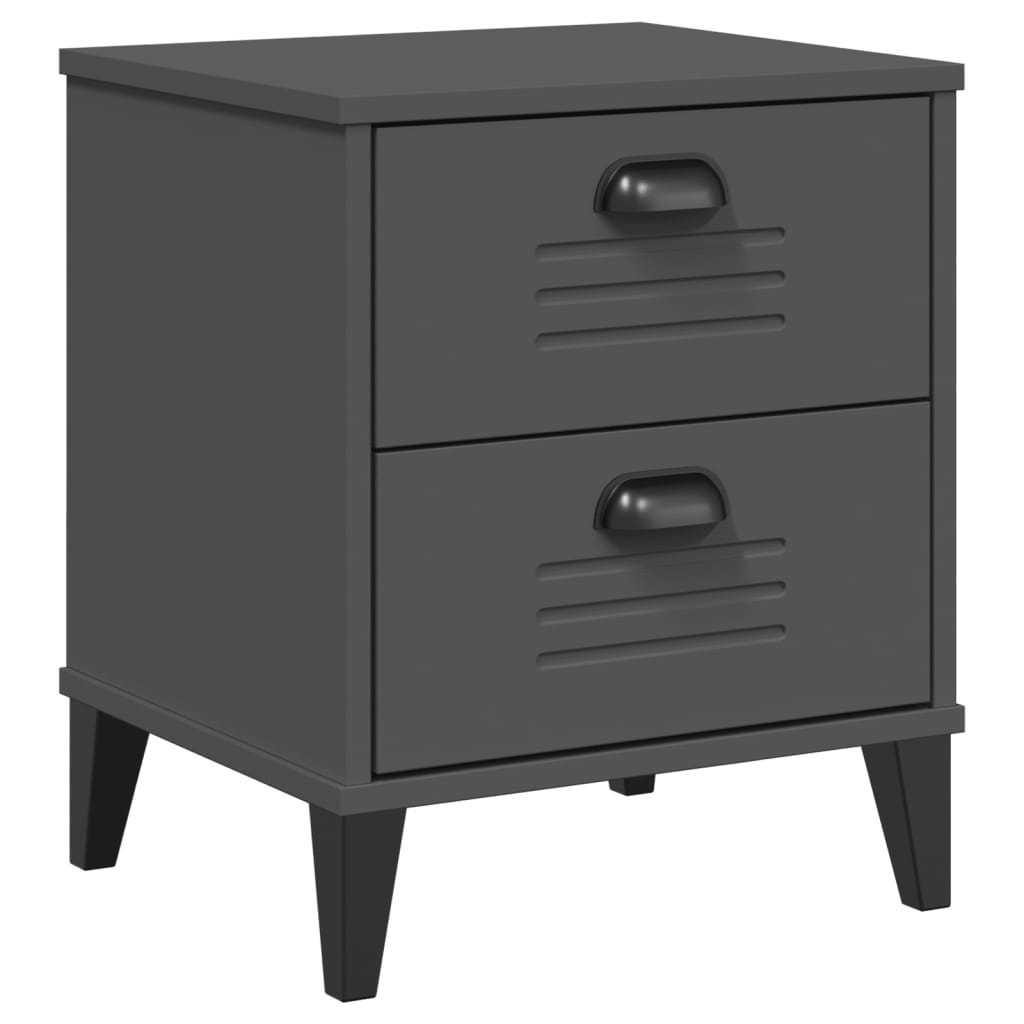 "VIKEN" bedside table, anthracite gray, engineered wood