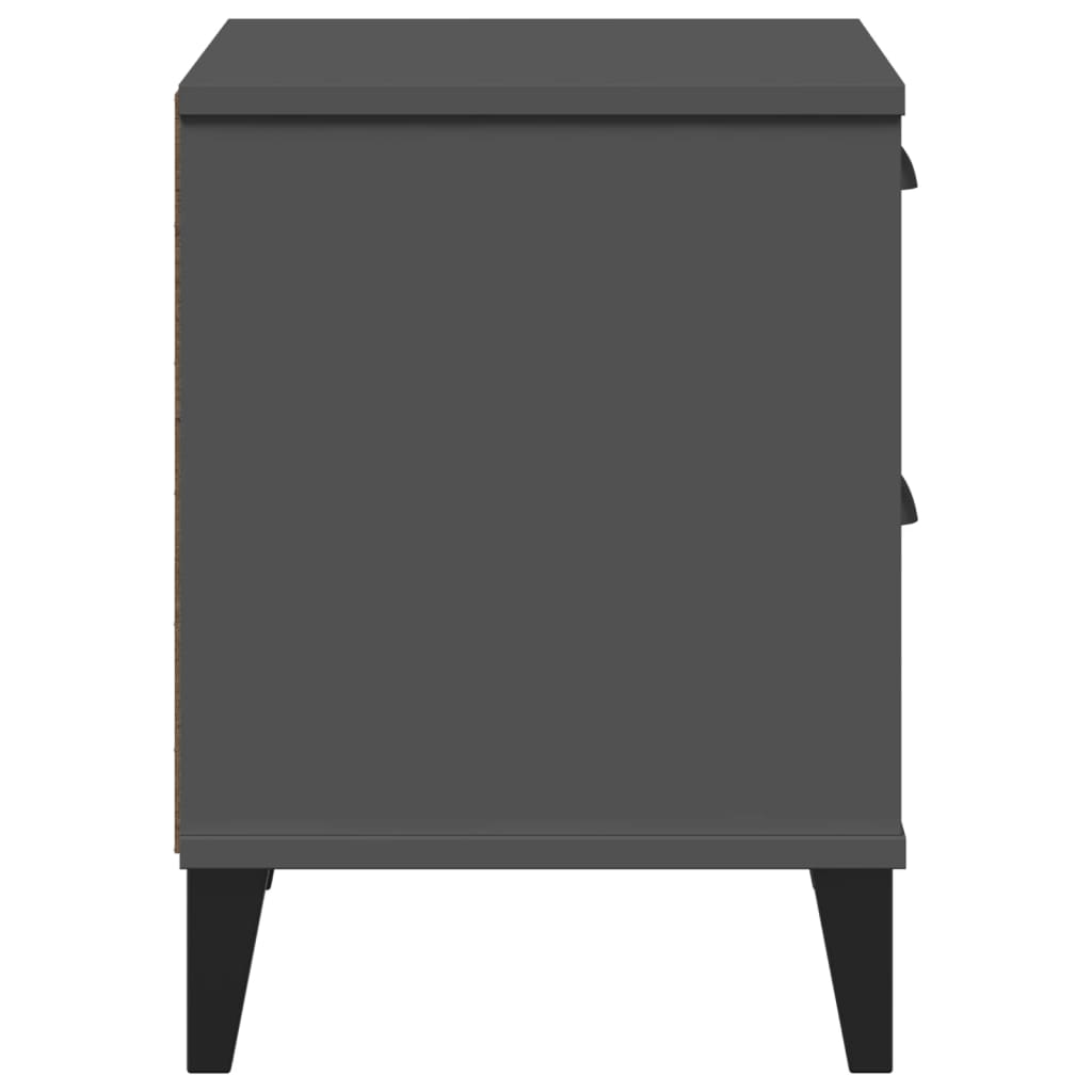 "VIKEN" bedside table, anthracite gray, engineered wood