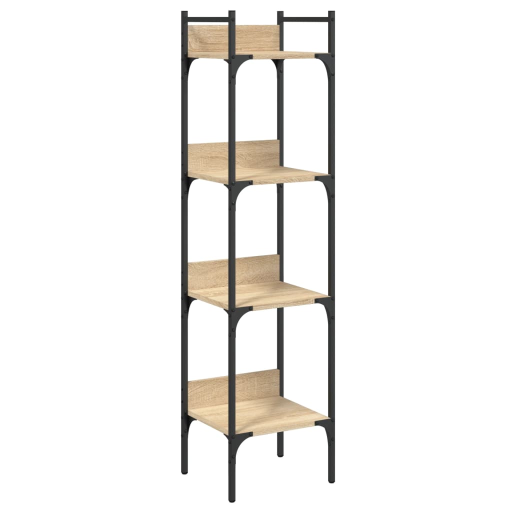 4-tier bookcase, sonoma oak, 35x30x138.5 cm