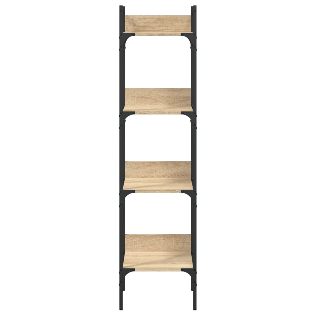 4-tier bookcase, sonoma oak, 35x30x138.5 cm