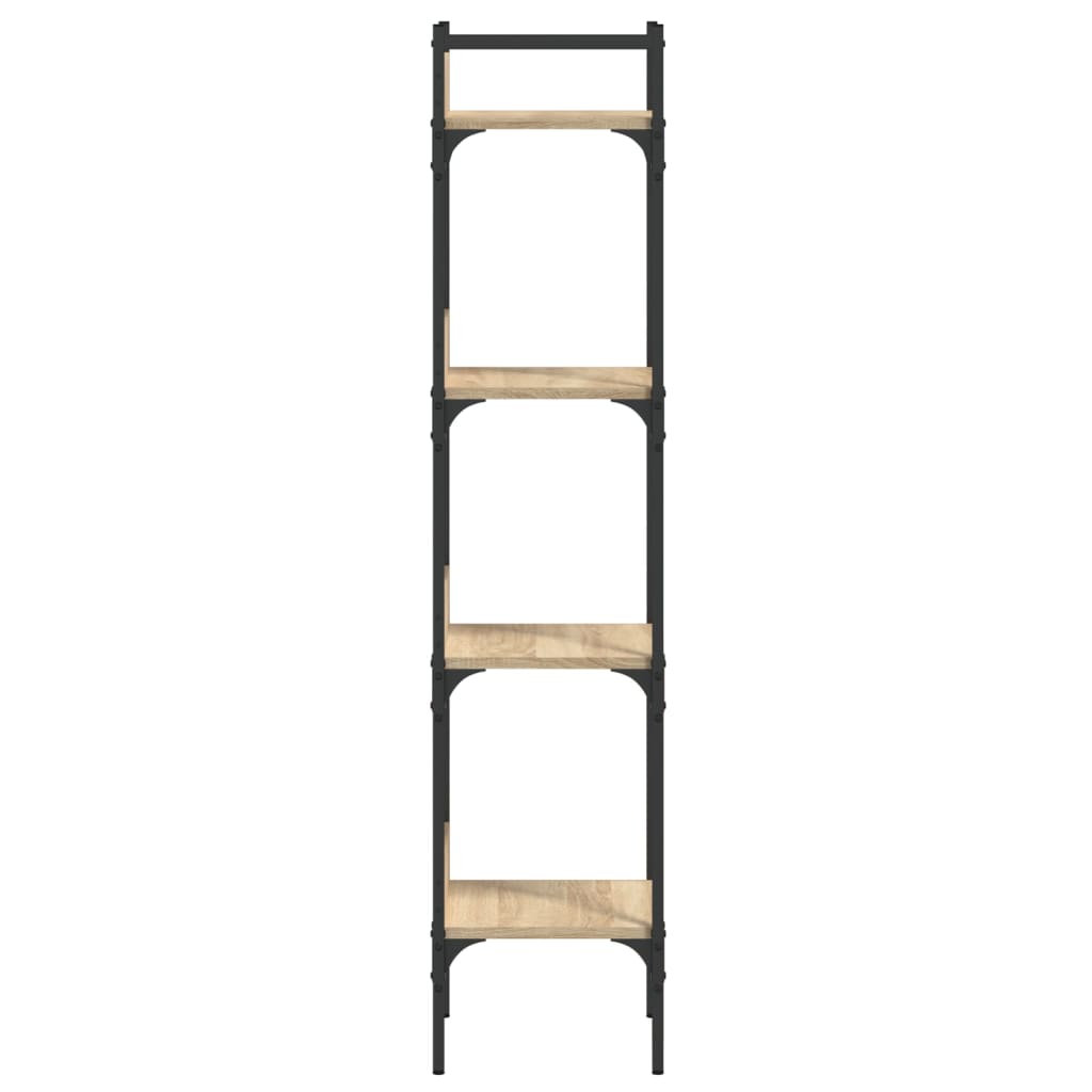 4-tier bookcase, sonoma oak, 35x30x138.5 cm