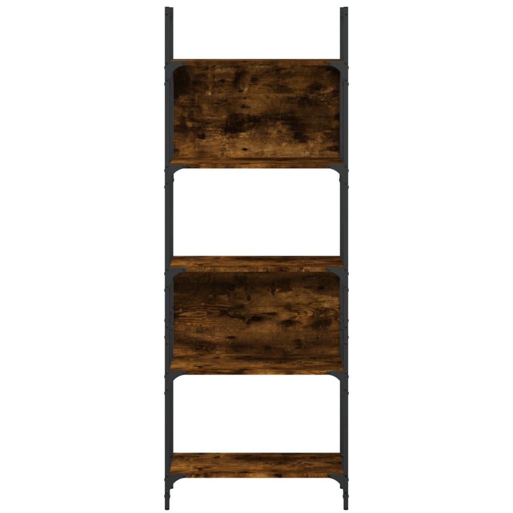 5-tier bookcase, smoked oak, 60.5x24x166.5 cm