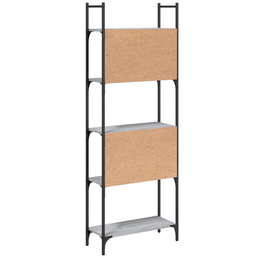 5-tier bookcase, sonoma gray, 60.5x24x166.5 cm