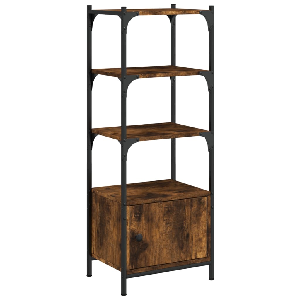 3-tier bookcase, smoky oak, 41x30x109.5 cm, wood