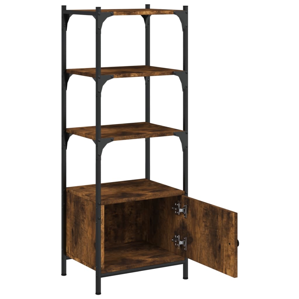 3-tier bookcase, smoky oak, 41x30x109.5 cm, wood