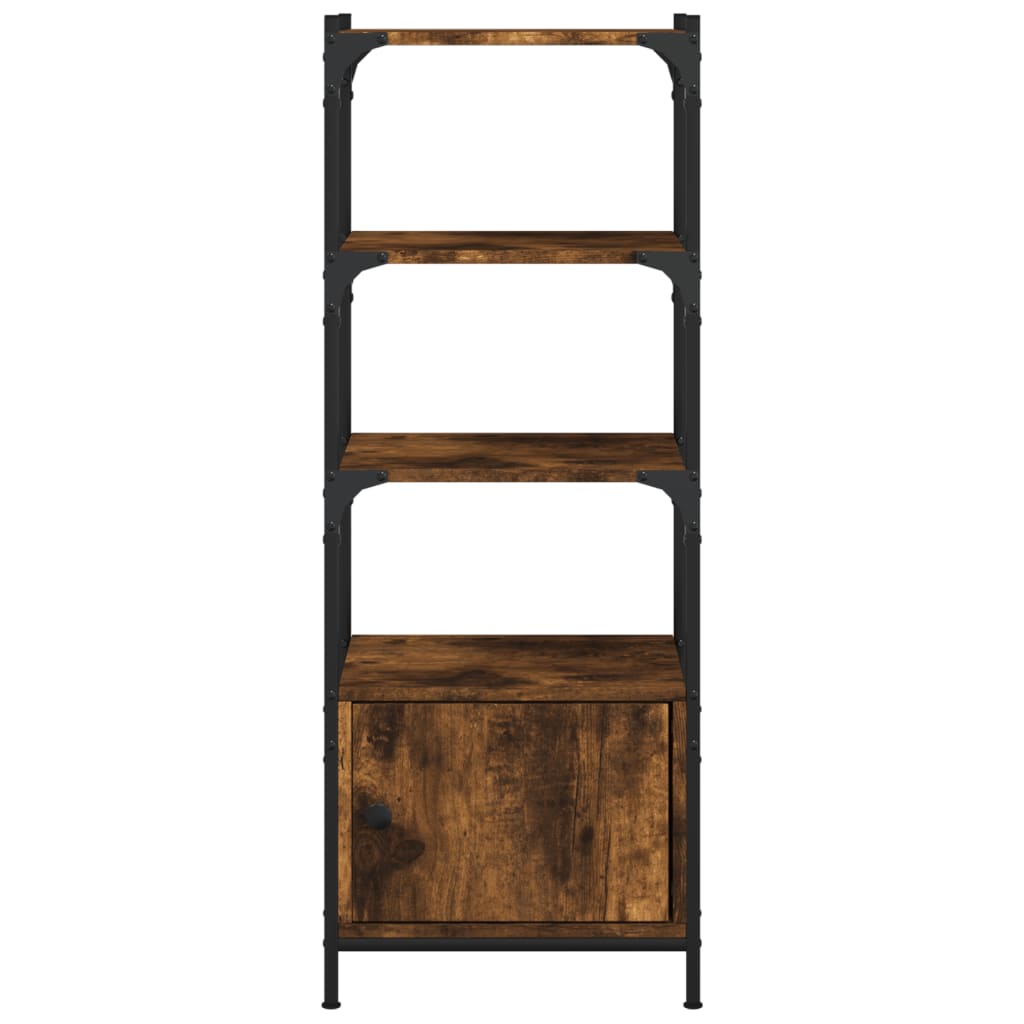 3-tier bookcase, smoky oak, 41x30x109.5 cm, wood