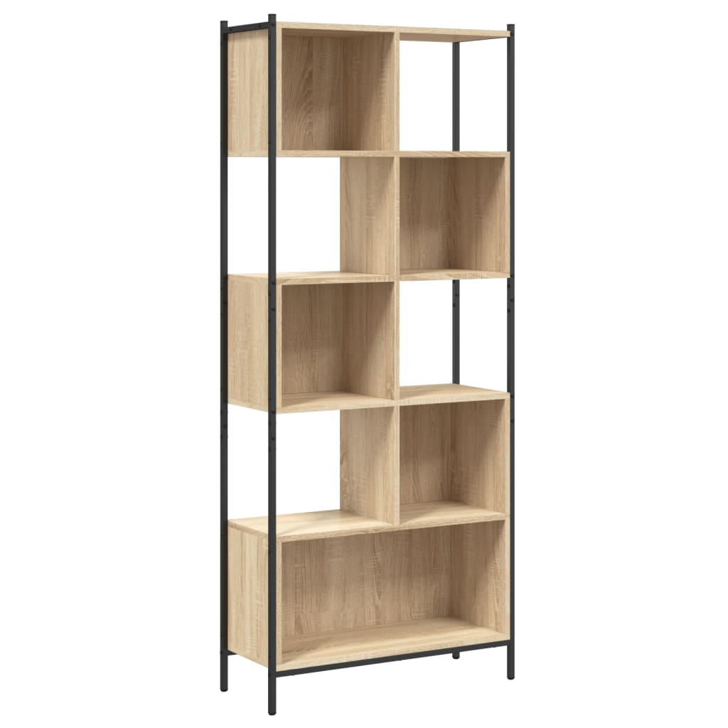 Bookcase, sonoma oak, 72x28x172 cm, processed wood