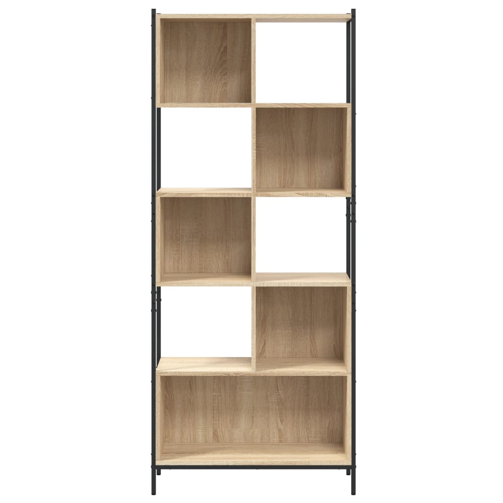 Bookcase, sonoma oak, 72x28x172 cm, processed wood