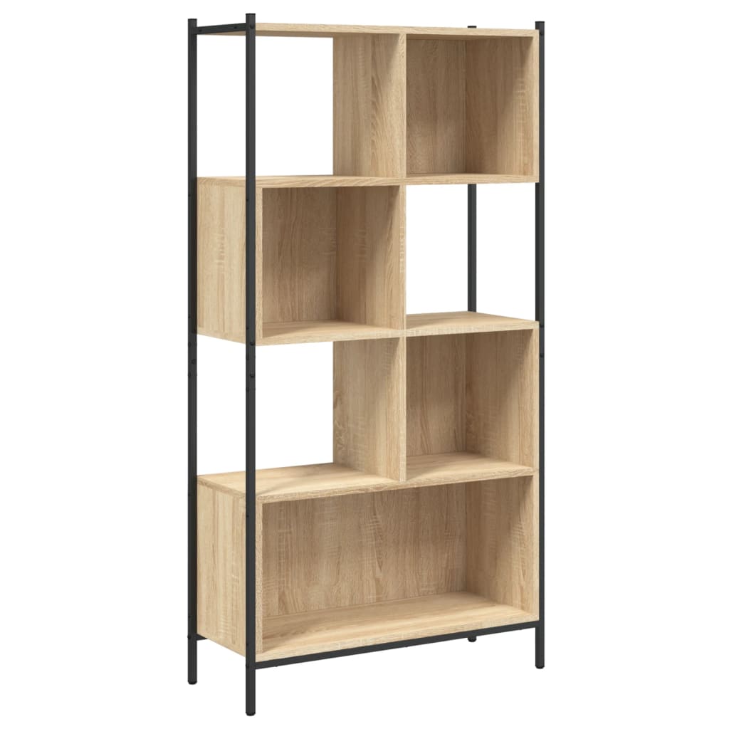 Bookcase, sonoma oak, 72x28x172 cm, processed wood