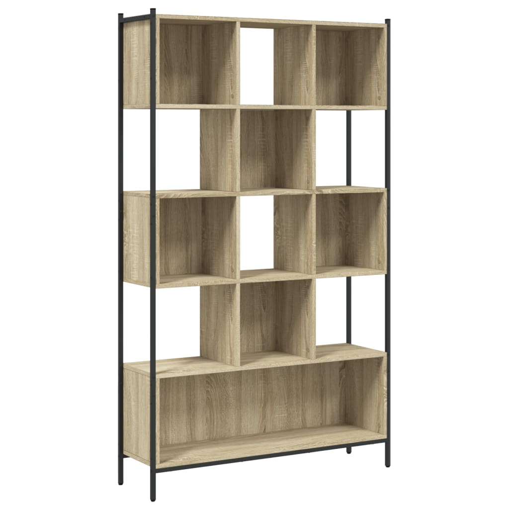 Bookcase, sonoma oak, 102x28x172 cm, processed wood