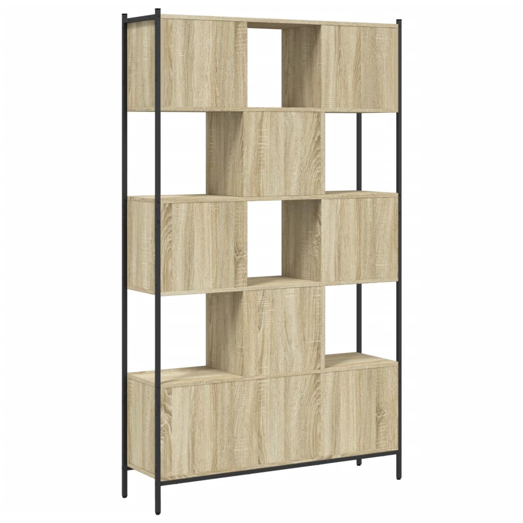 Bookcase, sonoma oak, 102x28x172 cm, processed wood