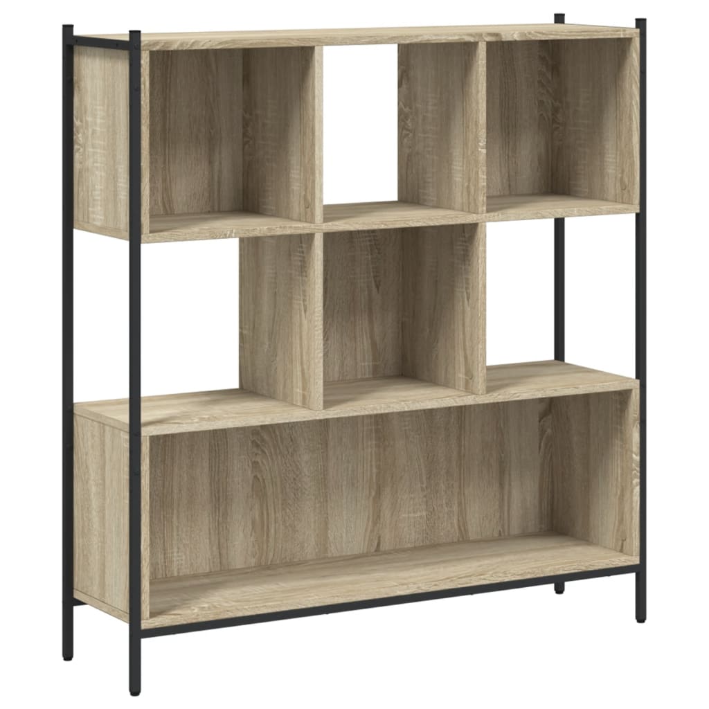 Bookcase, sonoma oak, 102x28x172 cm, processed wood