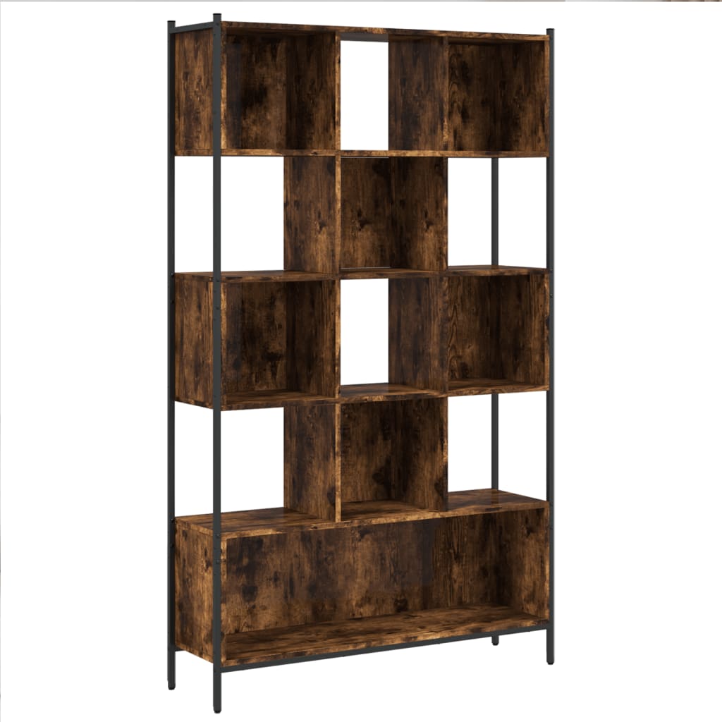 Bookcase, smoky oak, 102x28x172 cm, engineered wood