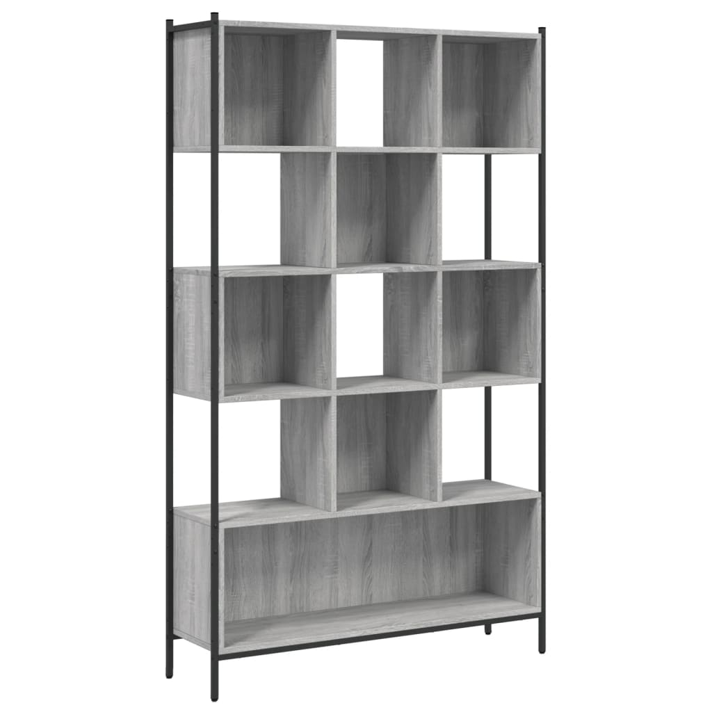 Bookcase, sonoma grey, 102x28x172 cm, engineered wood