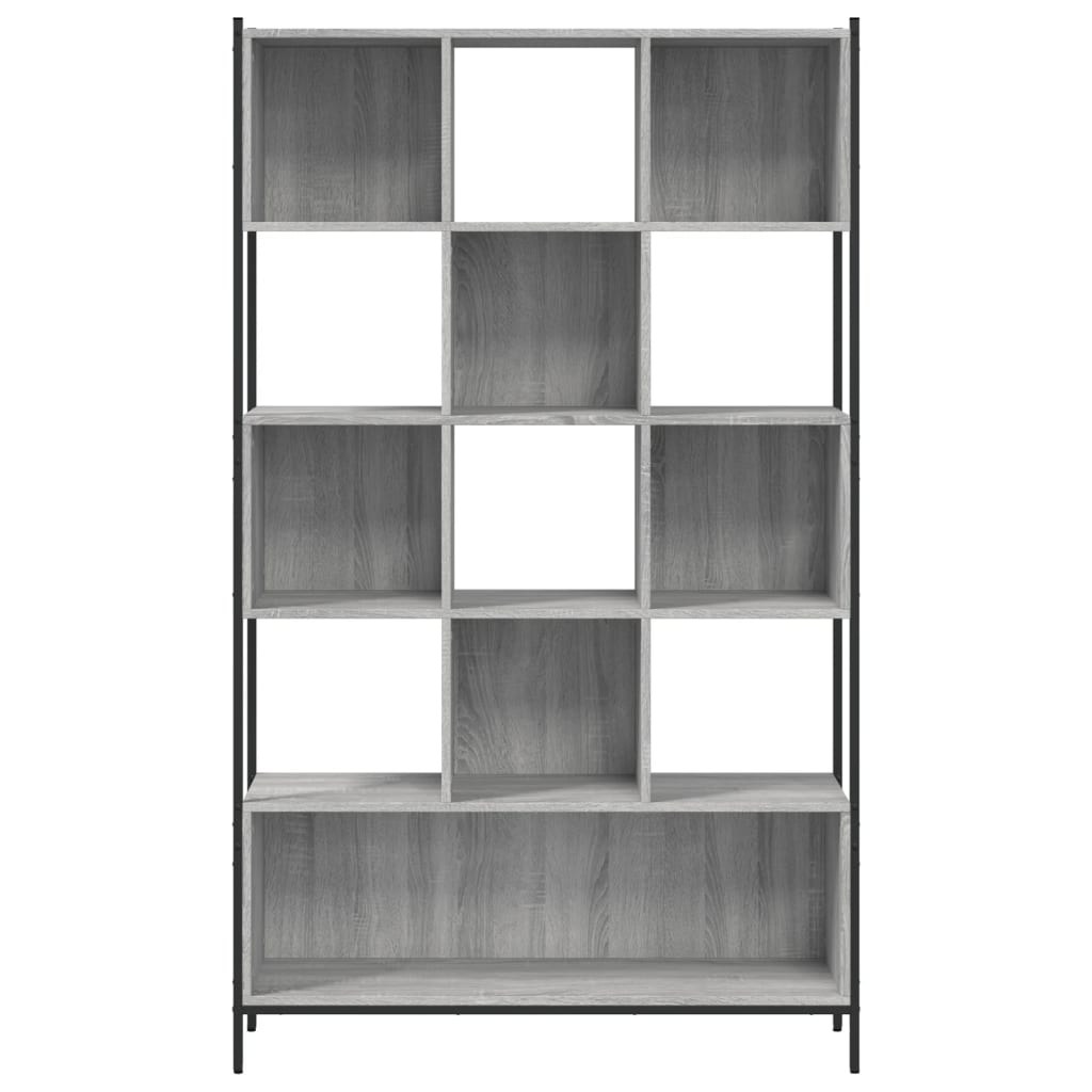 Bookcase, sonoma grey, 102x28x172 cm, engineered wood