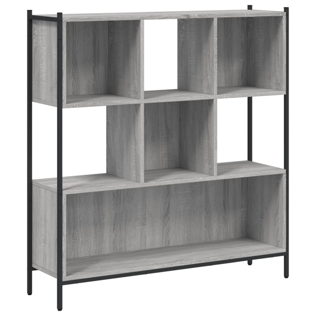 Bookcase, sonoma grey, 102x28x172 cm, engineered wood