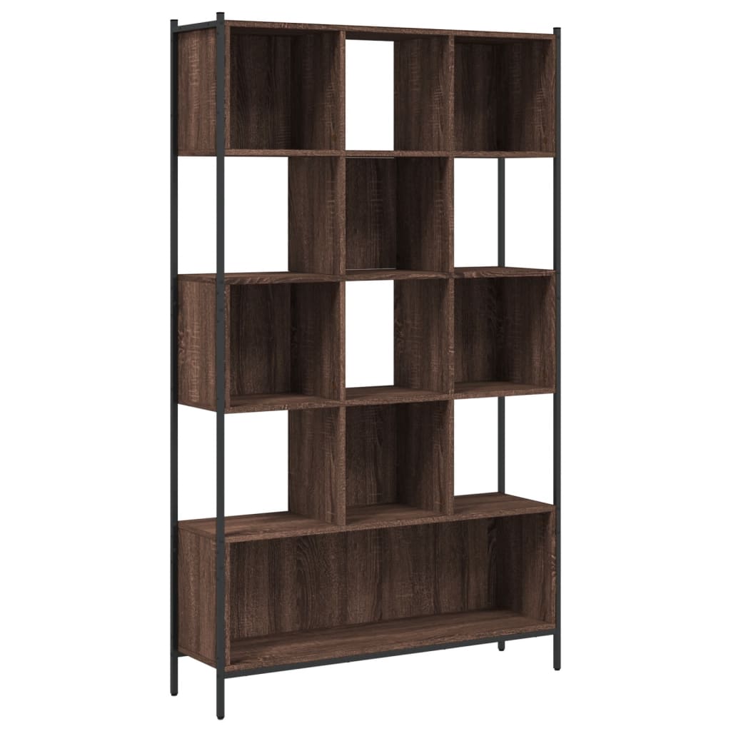 Bookcase, brown oak, 102x28x172 cm, processed wood