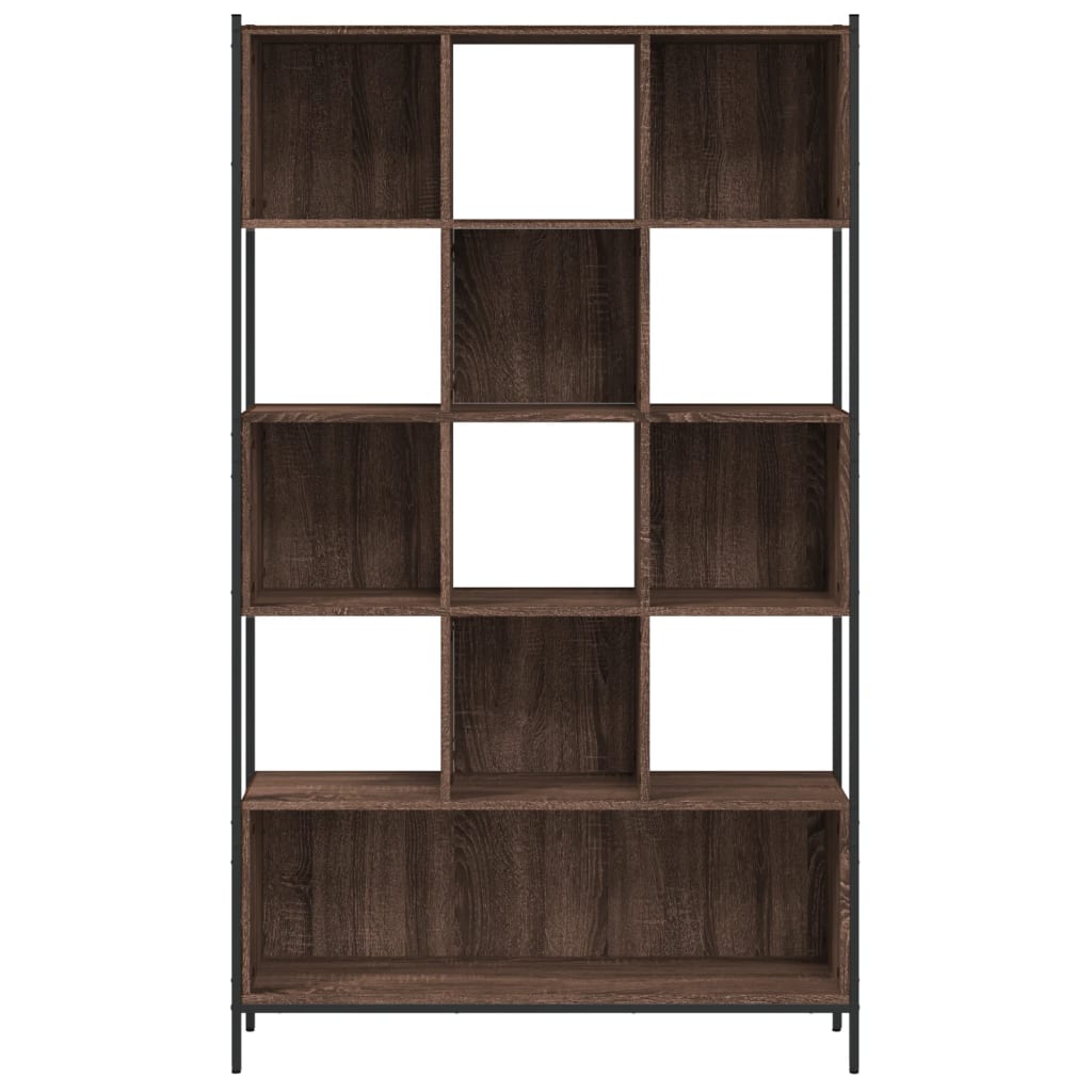 Bookcase, brown oak, 102x28x172 cm, processed wood