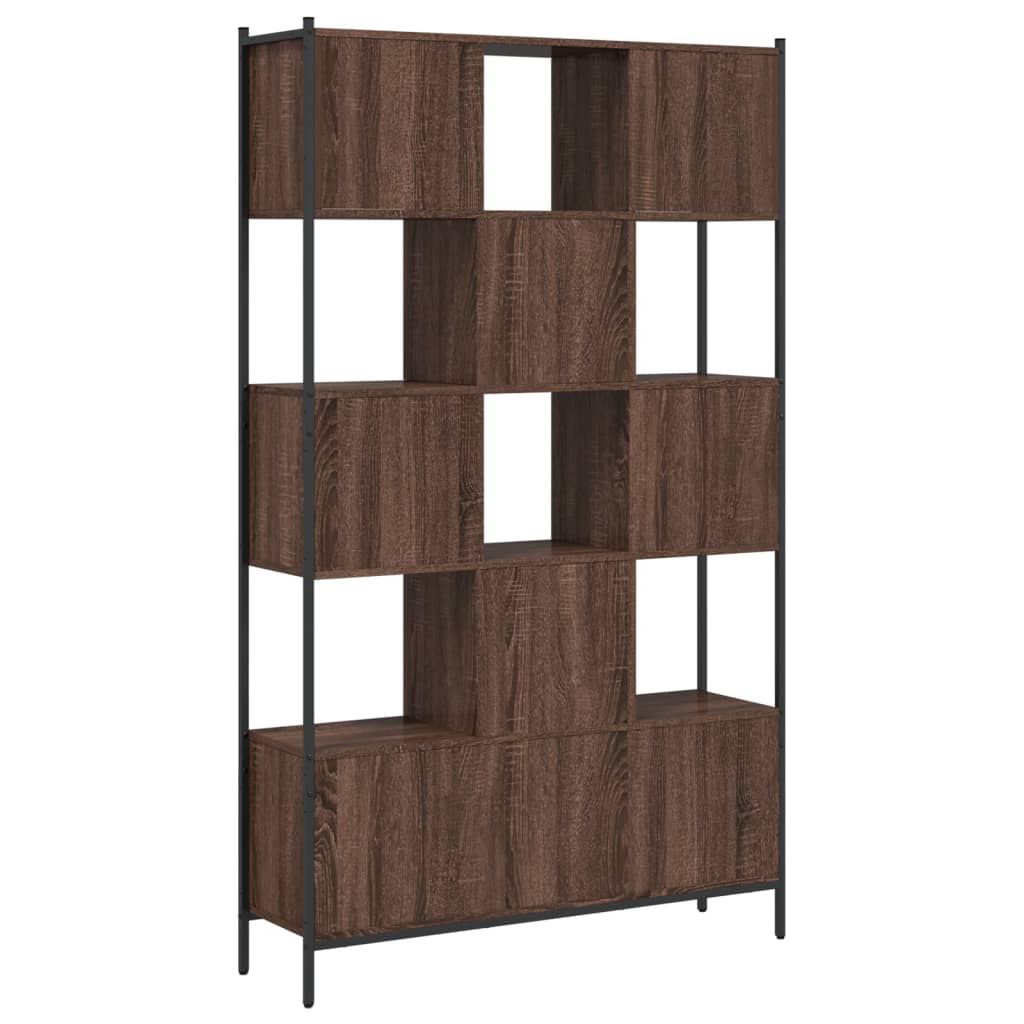 Bookcase, brown oak, 102x28x172 cm, processed wood