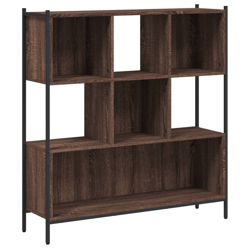 Bookcase, brown oak, 102x28x172 cm, processed wood