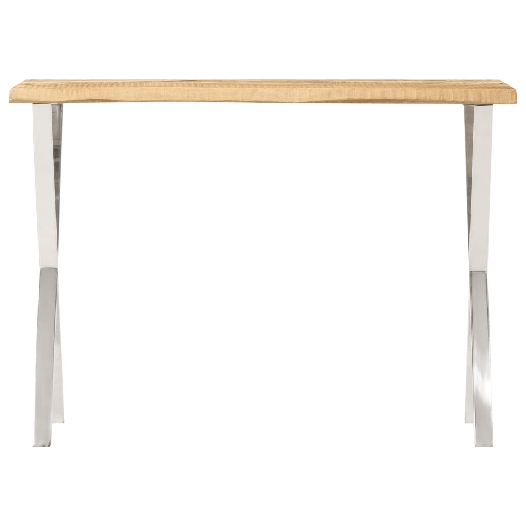 Console table, natural edges, 105x33x76 cm, solid mango wood