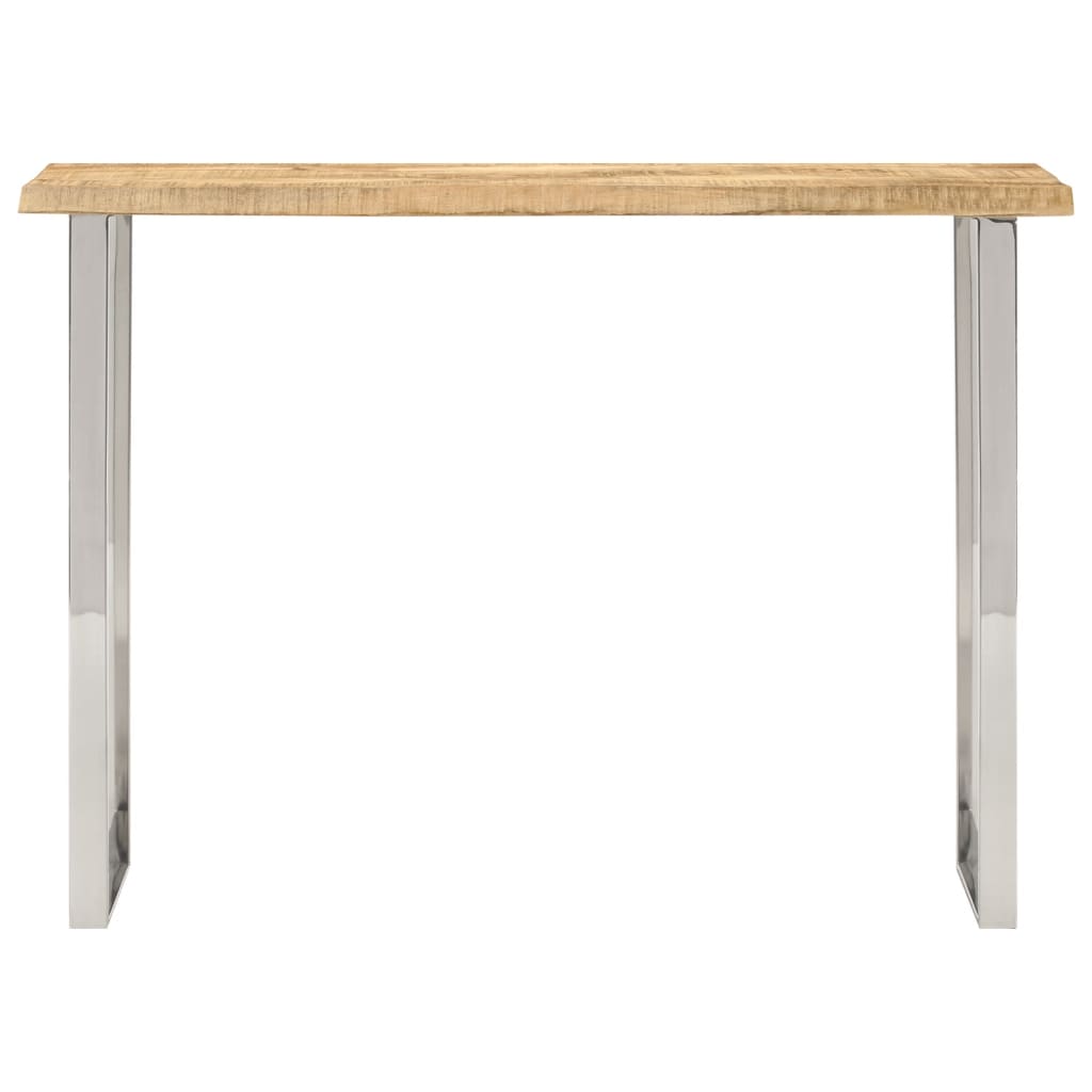 Console table, natural edges, 105x33x76 cm, solid mango wood