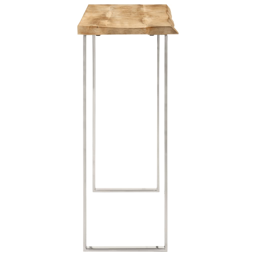 Console table, natural edges, 105x33x76 cm, solid mango wood